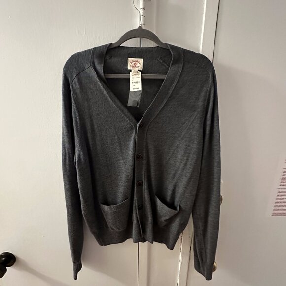 Brooks Brothers - Men's Grey Cardigan (Never Worn) - Size: L - Picture 1 of 2
